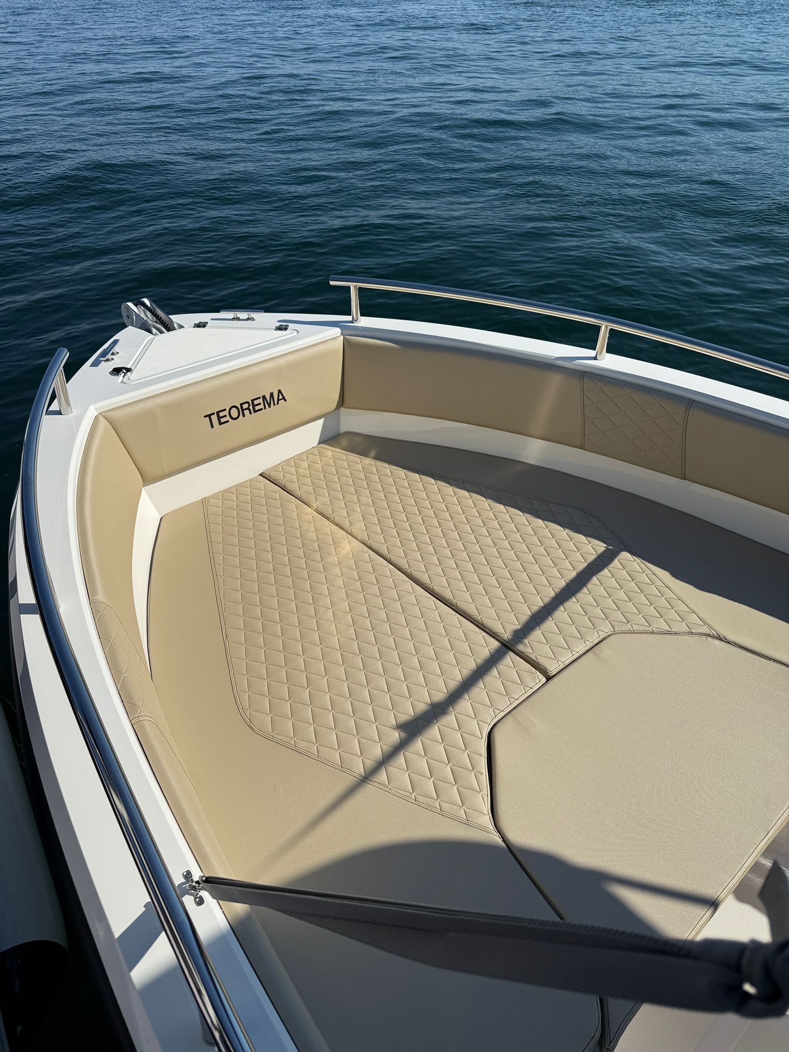 Dettaglio della prua di Teorema 20 Open